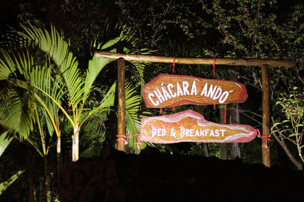 Chacara Ando Bed And Breakfast Агуас-ди-Санта-Барбара Экстерьер фото